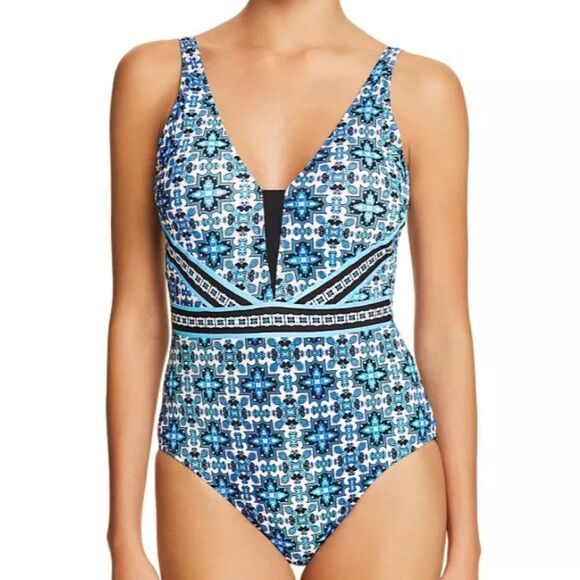 NWOT Profile by Gottex V-Neck One Piece - Picture 2 of 10